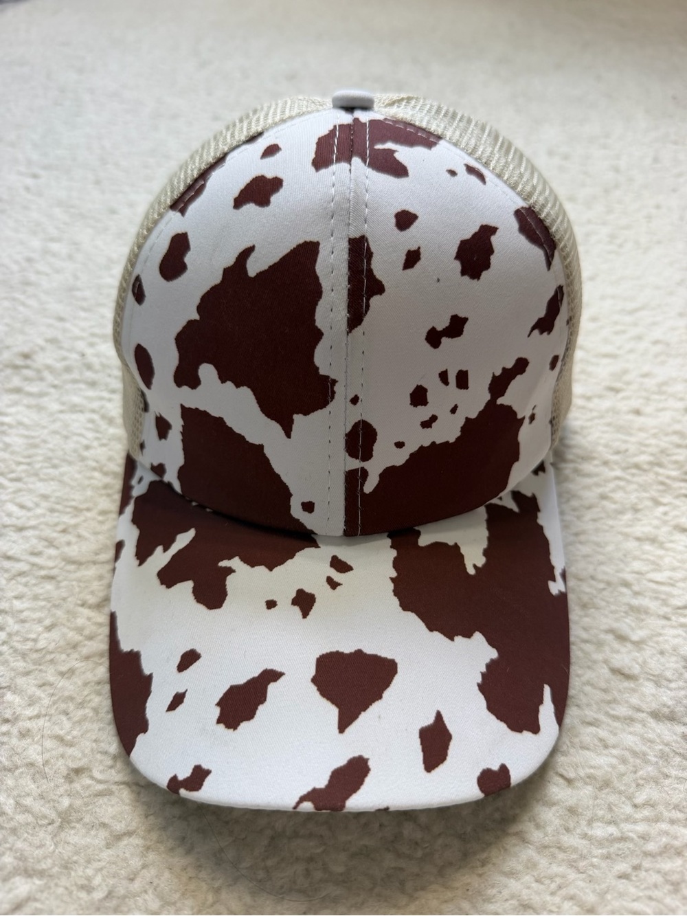 COW PRINT TRUCKER HAT WESTERN FARMHOUSE STYLE